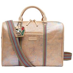 Consuela Iridescent Gold Travel Bag